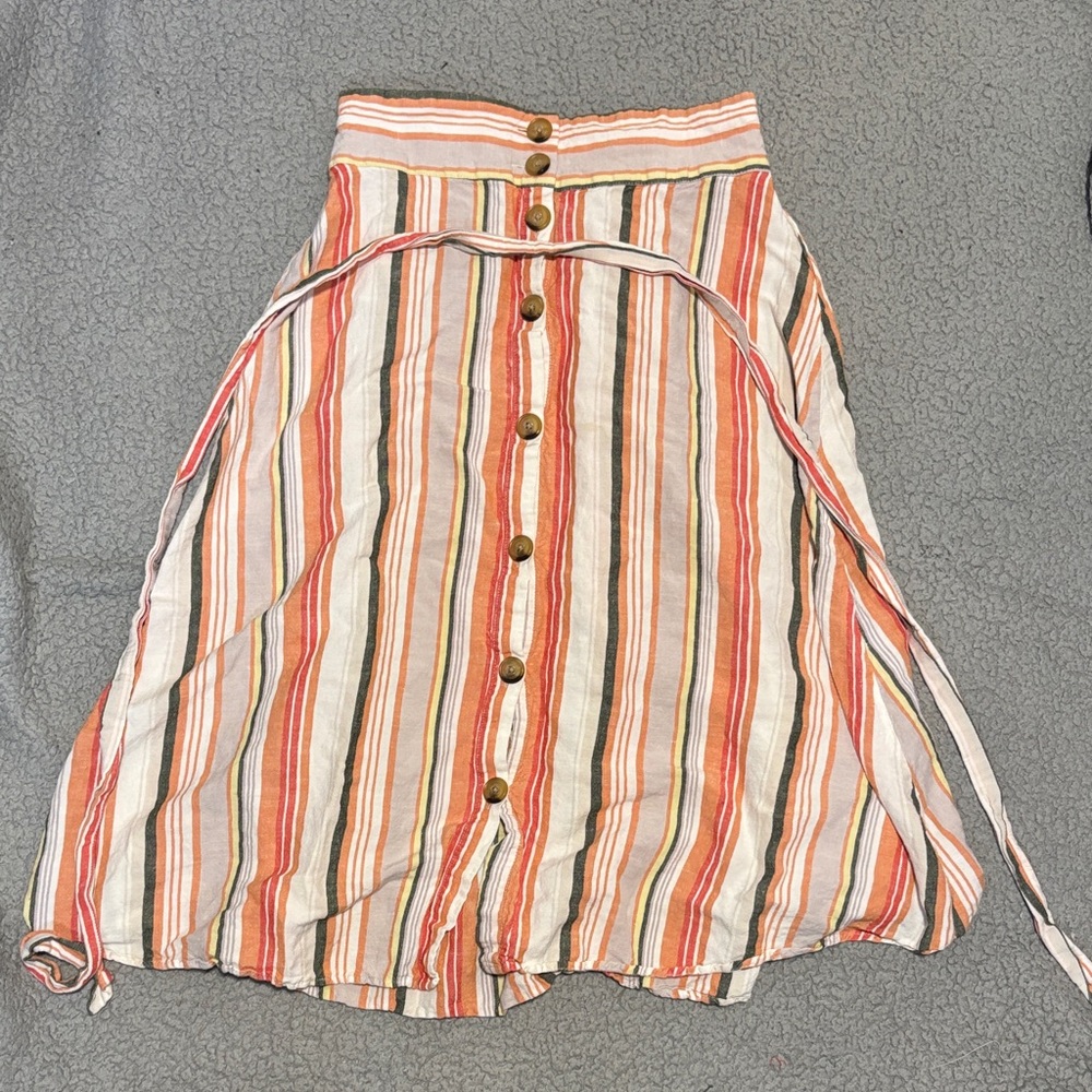 a new day Multicolor Striped A-Line Skirt